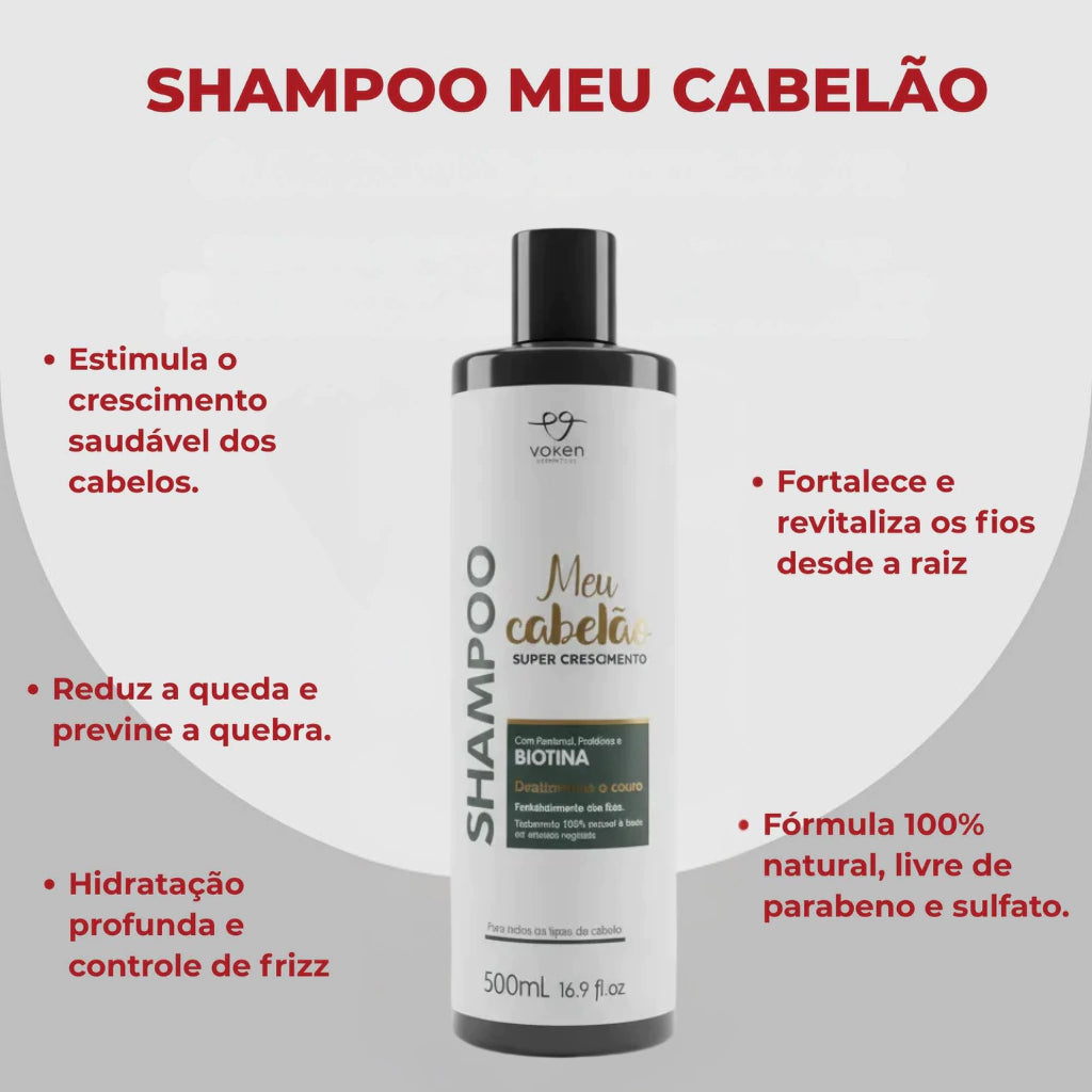 Shampoo Meu Cabelão Super Crescimento Capilar Dubie 500ml - Voken Cosméticos