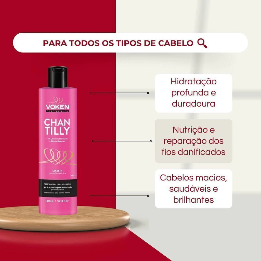 Chanty Glow Leave-in Hidratante com Proteção Térmica 300ml na internet