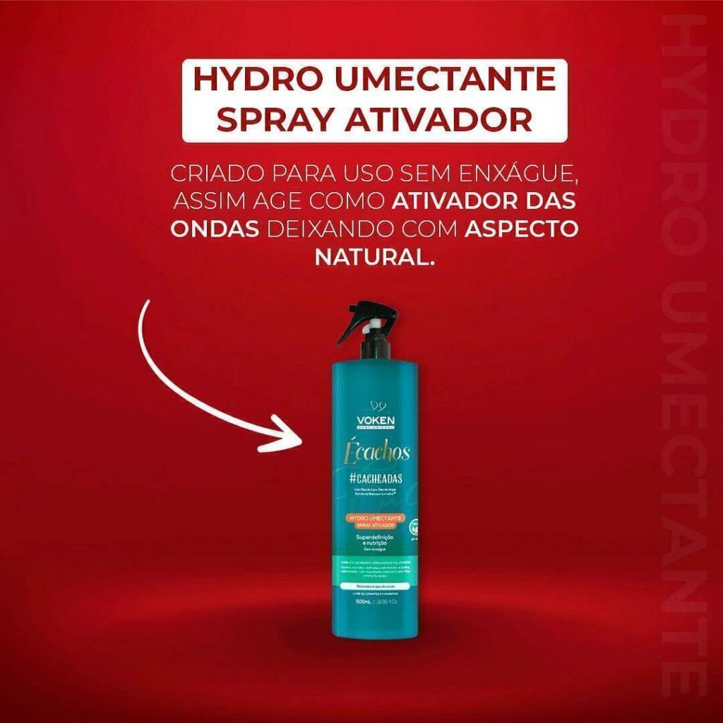 Écachos Spray Hydro Umectante 500ml - Voken Cosméticos