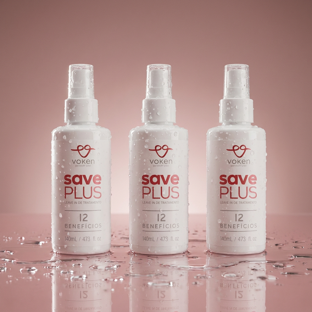 Kit 3 SavePlus ANTIFRIZZ + 12 Benefícios Leave-in de Tratamento