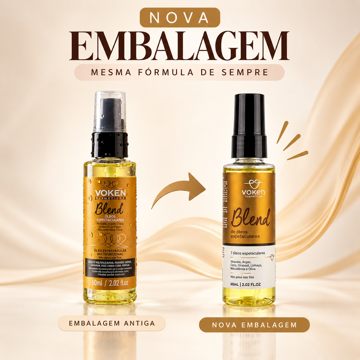 Óleo Espetacular e Multifuncional Blend Óleos 60ml