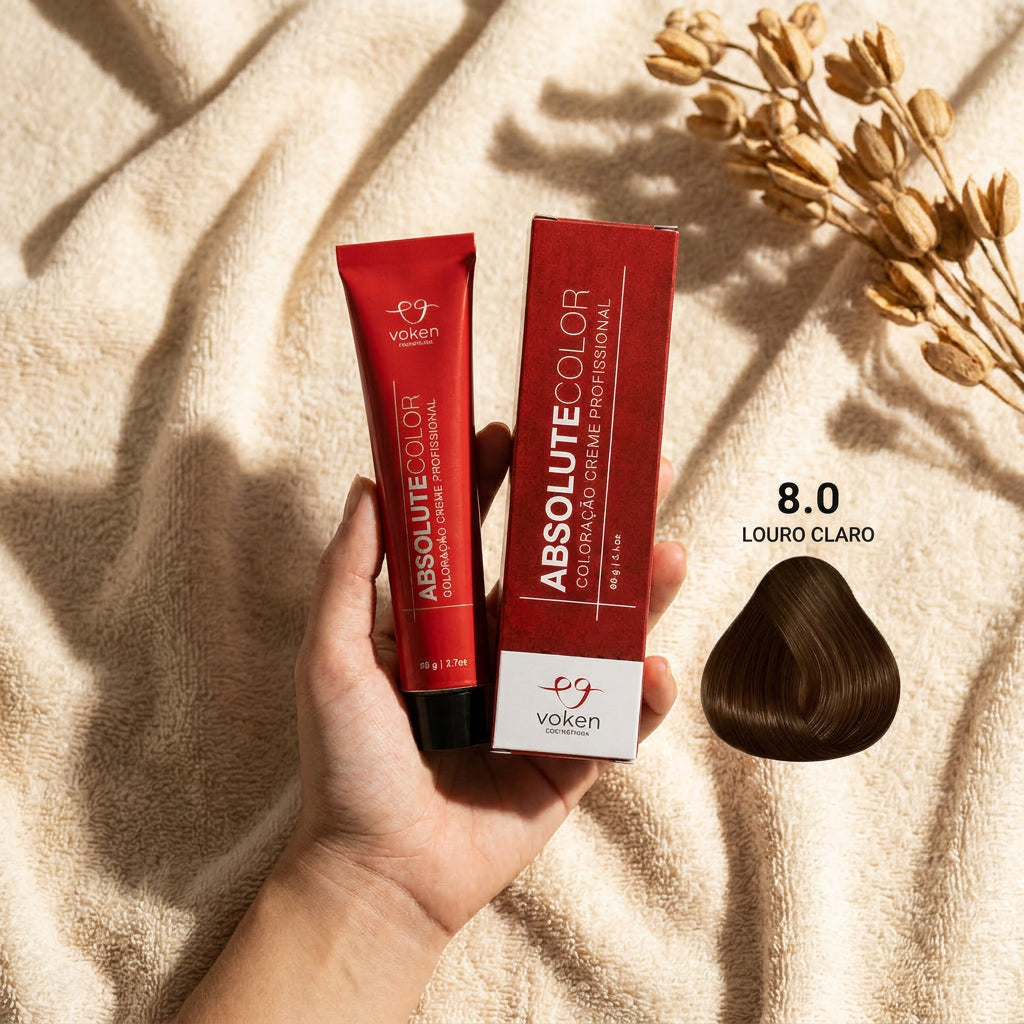 Coloração Profissional Absolute Color 8.0 - Louro Claro