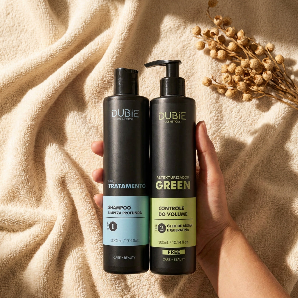 Kit Controle de Volume e Retexturizador Orgânico GREEN 300ml