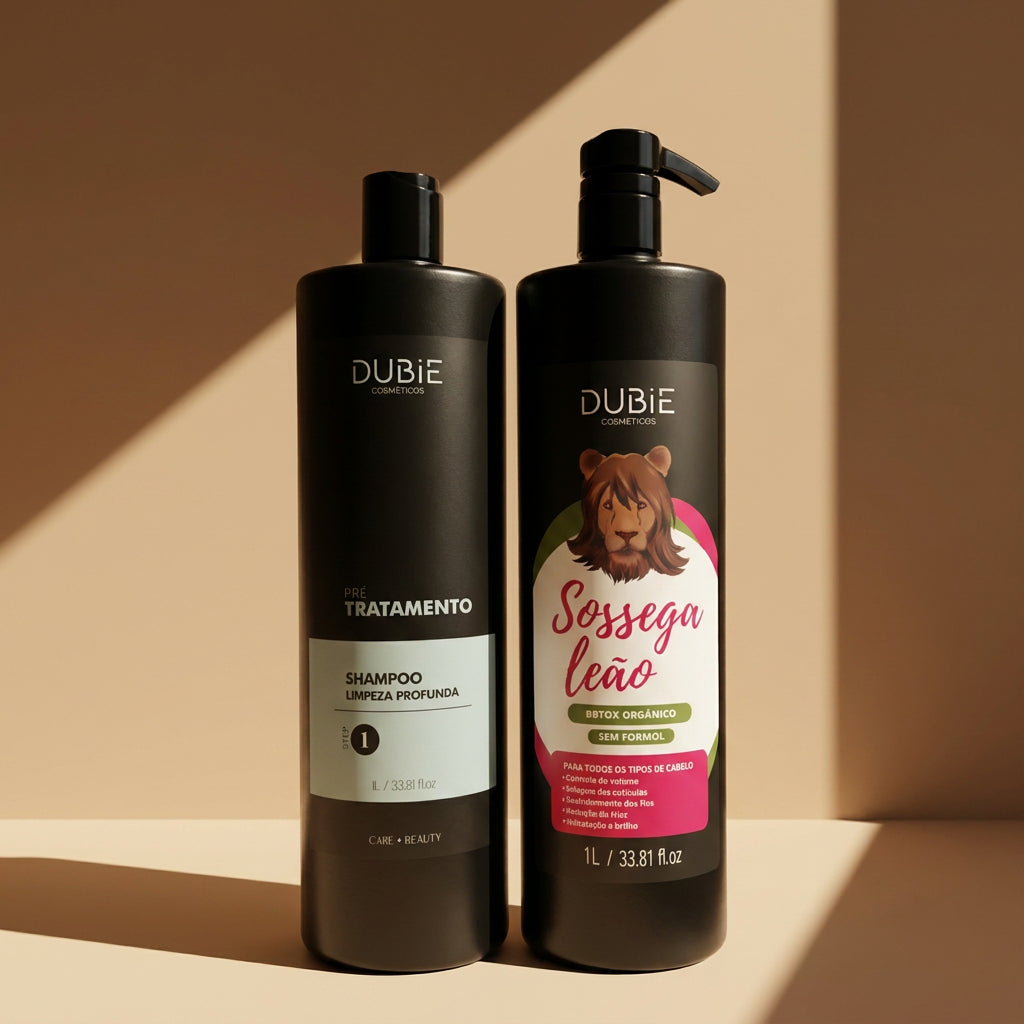 Kit Shampoo Limpeza Profunda + BBTOX Orgânico Sossega Leão 1L