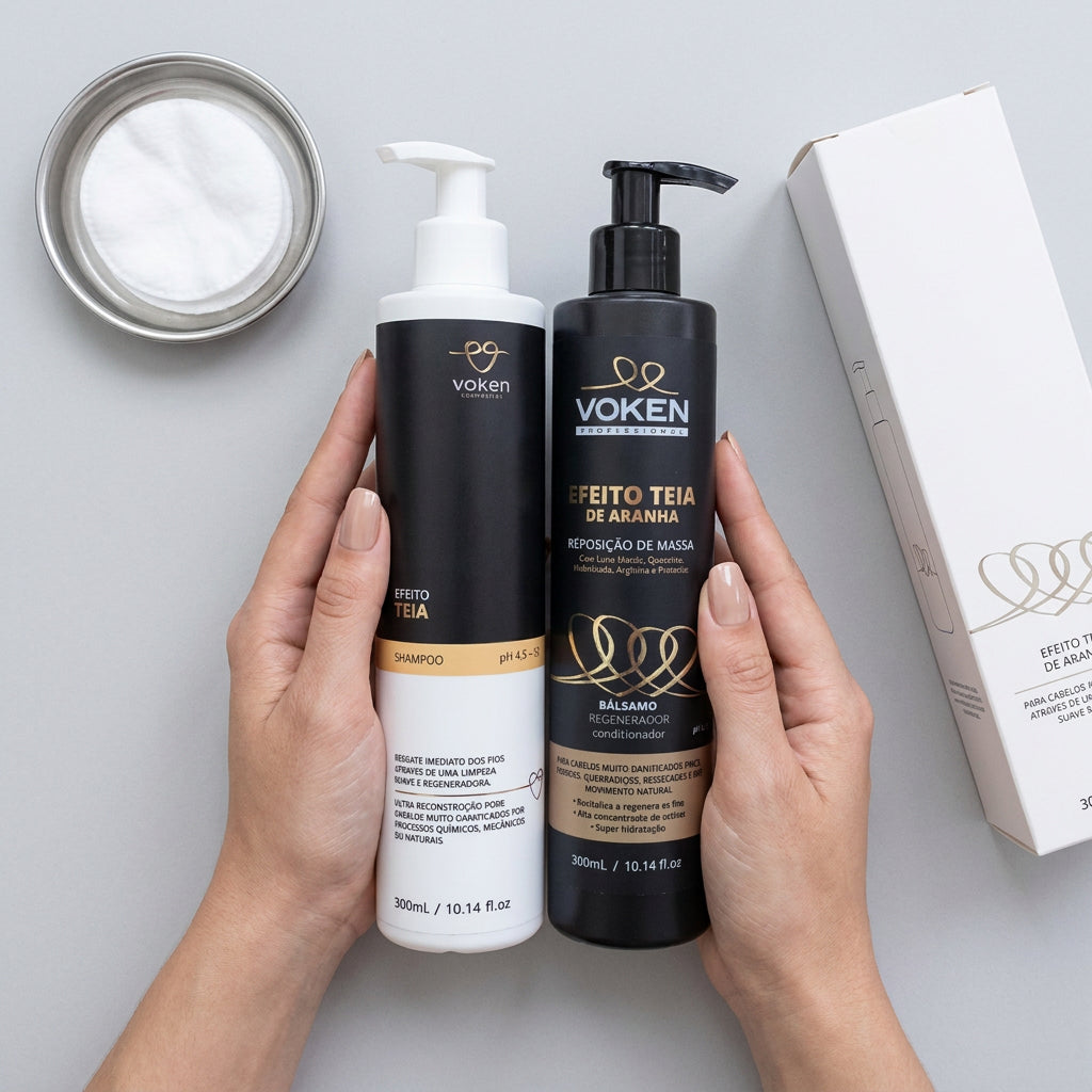 Shampoo + Balsamo Reconstrutora Efeito Teia