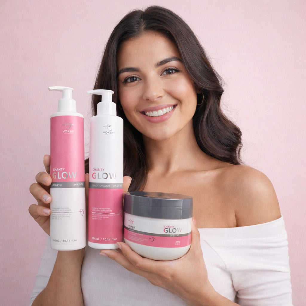 Kit Chanty Glow Shampoo, Condicionador e Máscara na internet