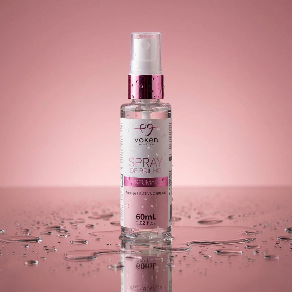 Perfume Capilar - Spray de Brilho Perfumado 60ml - Voken Cosméticos