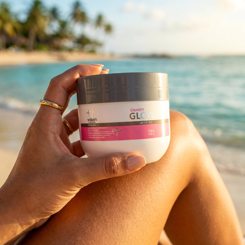 Chanty Glow Máscara Hidratação Intensiva 300g - Voken Cosméticos