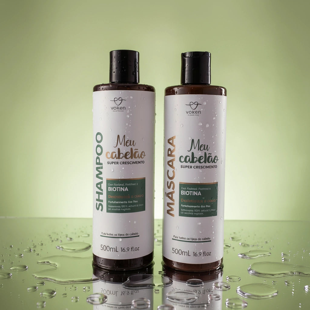 Kit Super Crescimento Capilar Shampoo + Máscara Meu Cabelão Dubie - Voken Cosméticos