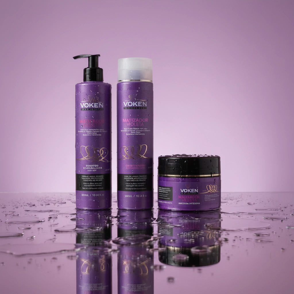 Kit Matizador e Desamarelador Violeta - Voken Cosméticos