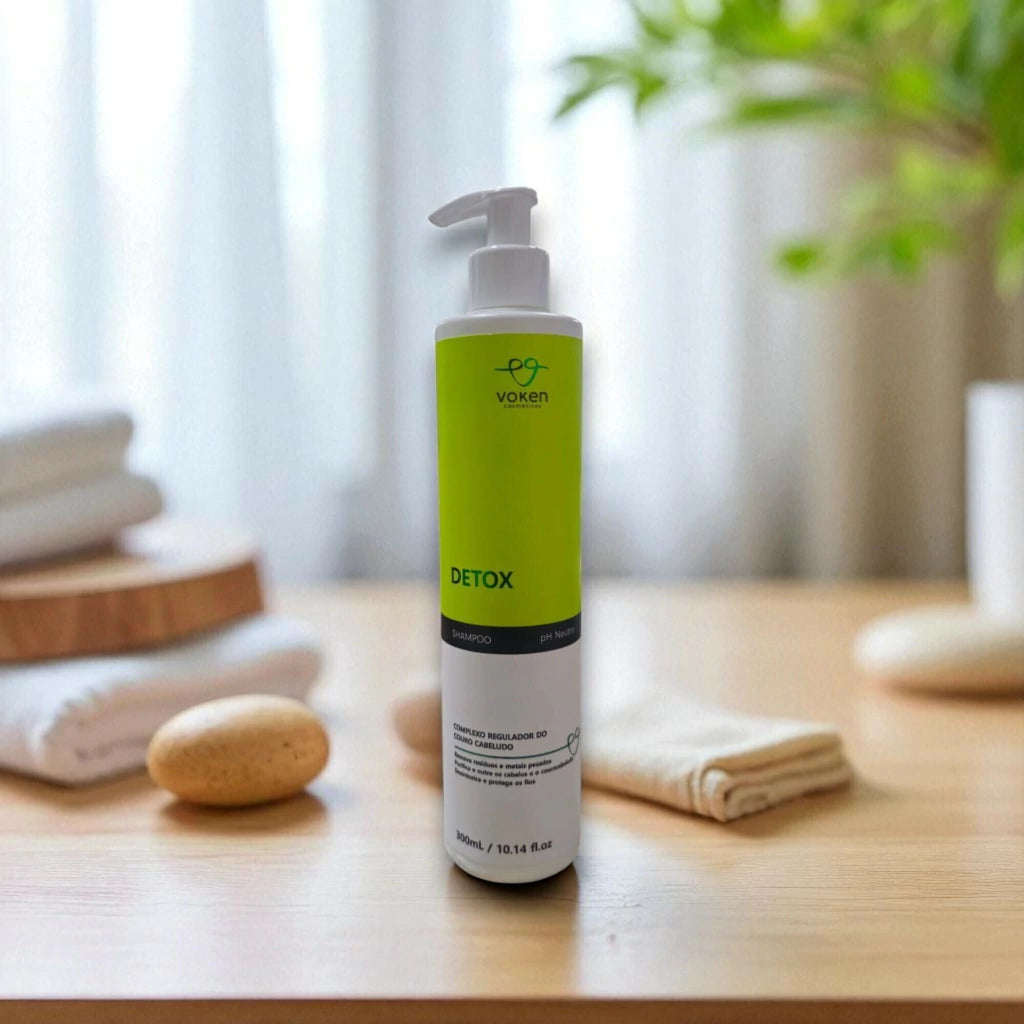 Shampoo Detox Fortificante e Revitalizador Sem Sal 300ml - Voken Cosméticos