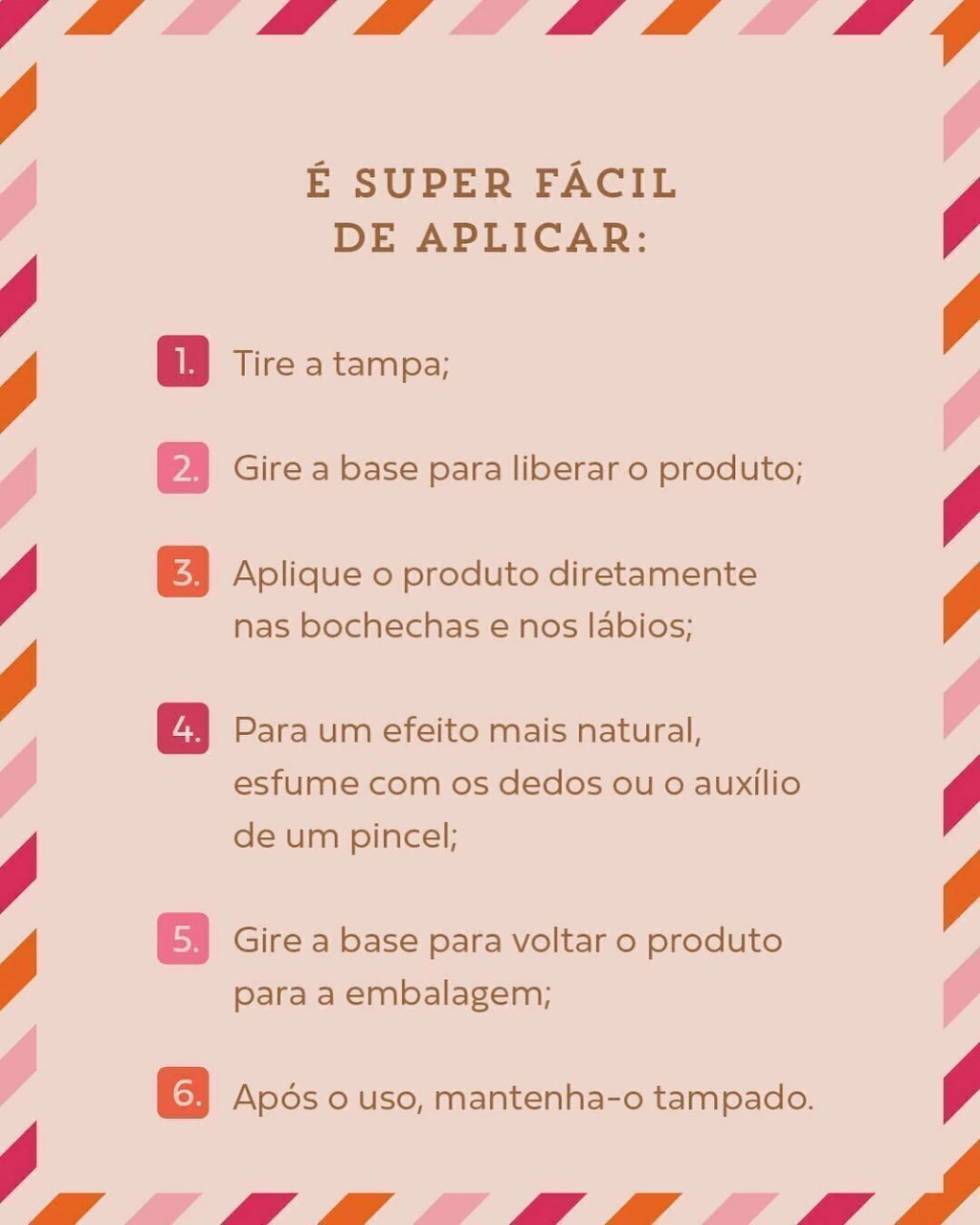 Latika My Blush CAPRI - Blush Tint em Bastão 20g - Voken Cosméticos