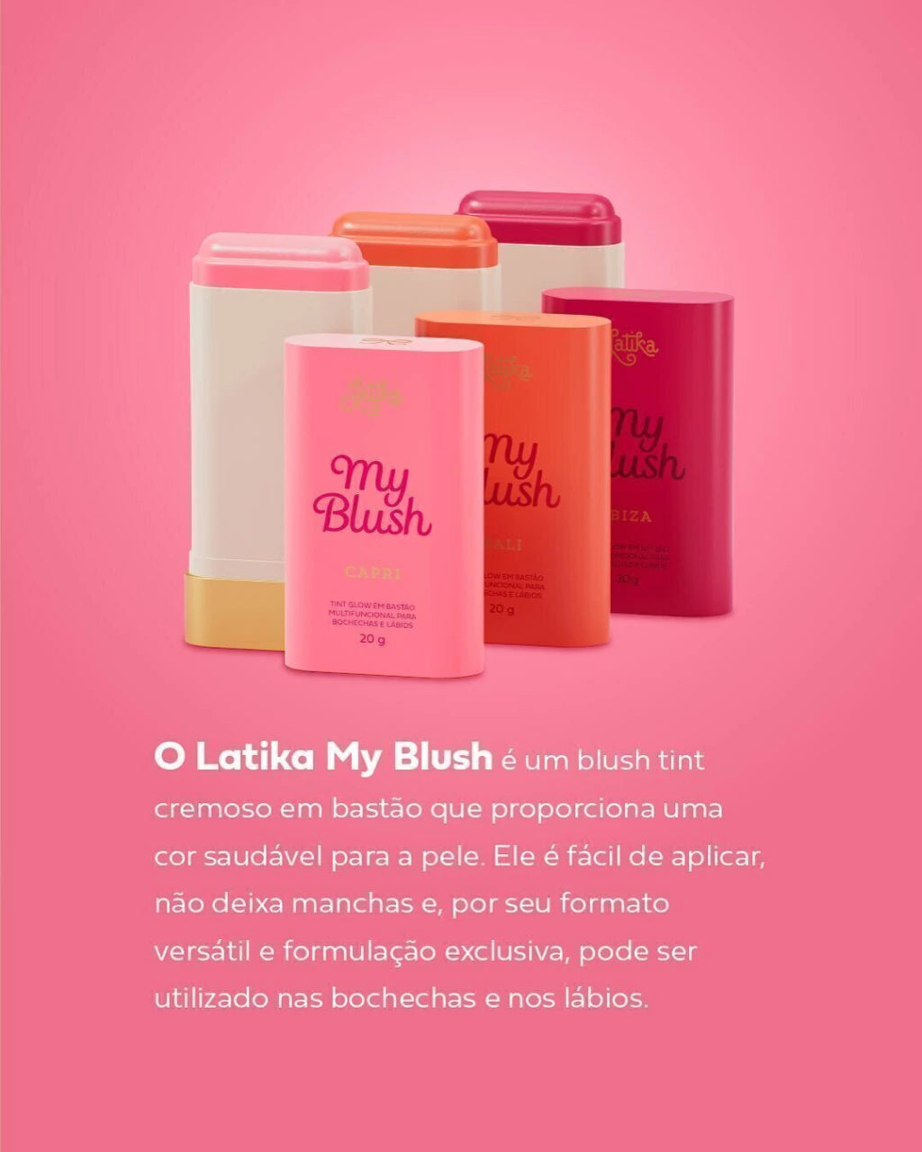 Latika My Blush BALI - Blush Tint em Bastão 20g - comprar online