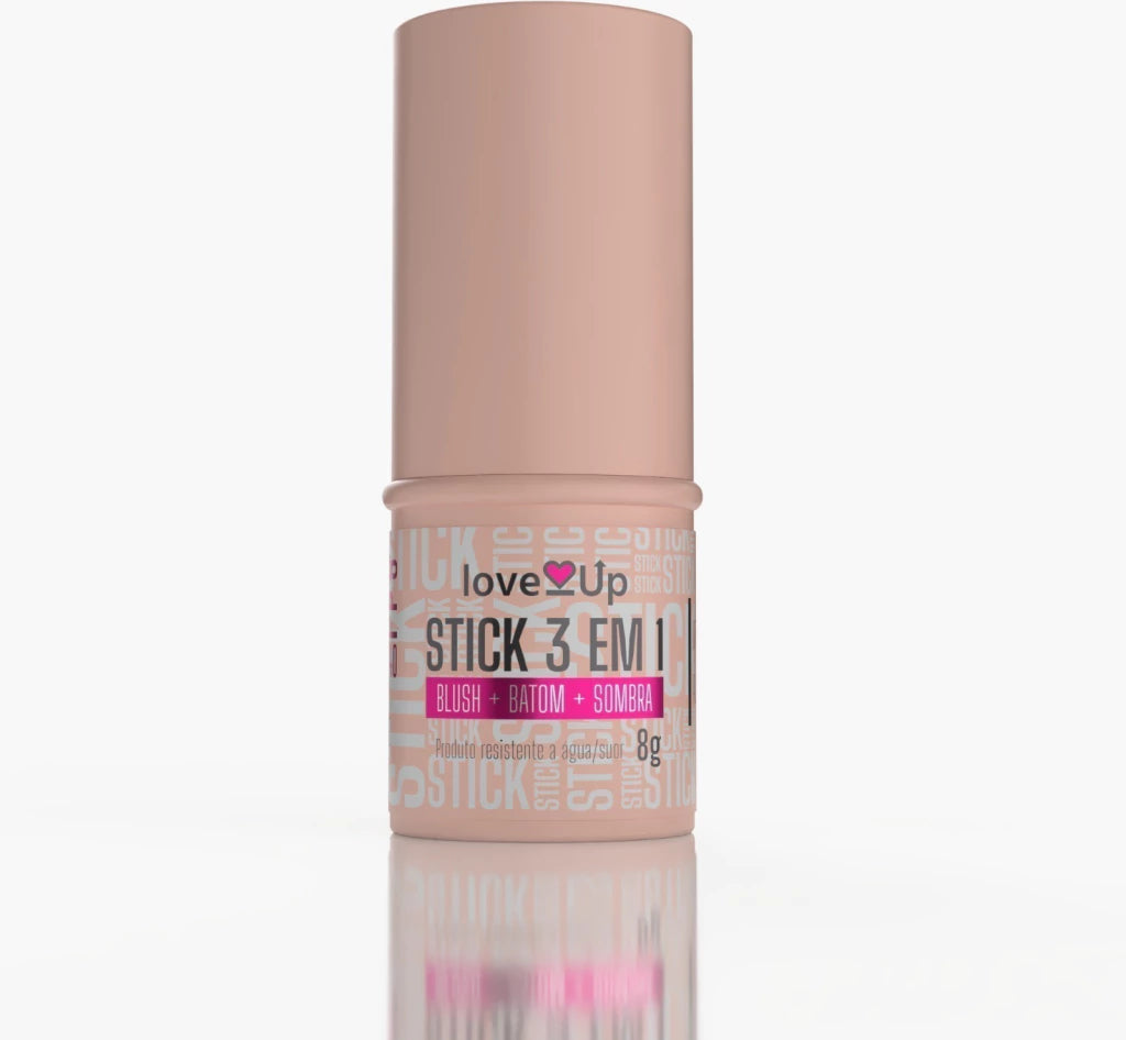 Imagem do Stick 3 em 1 Blush + Batom + Sombra FPS 95 Pessêgo 8g