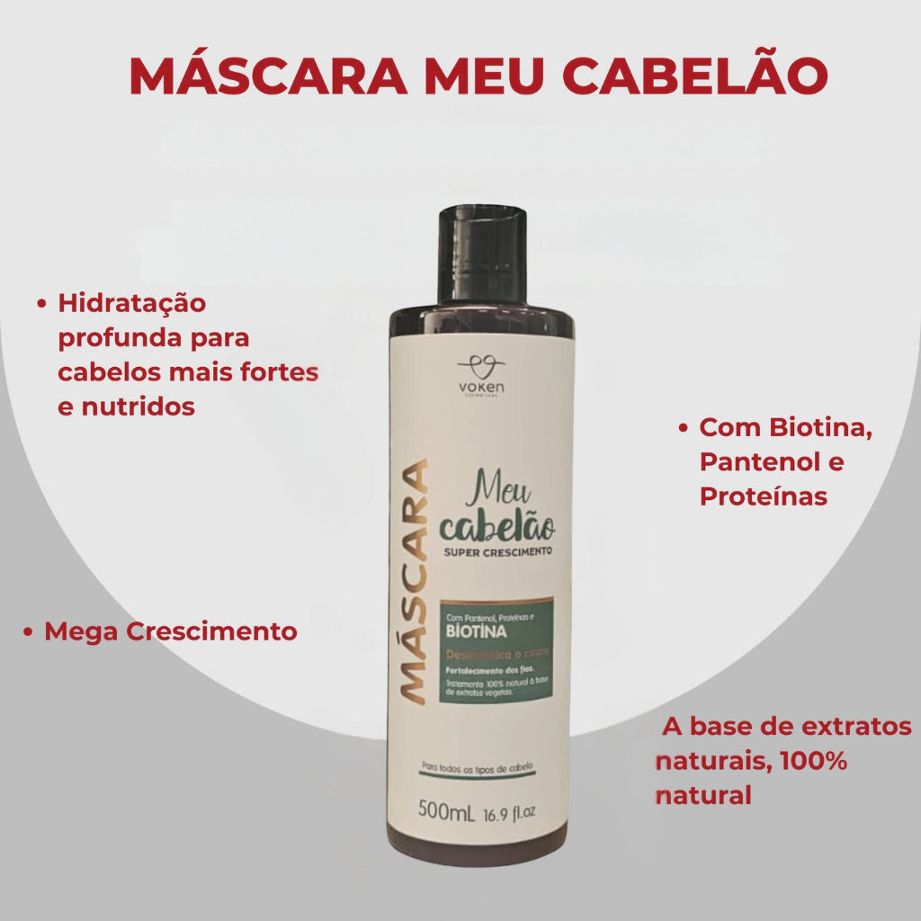Imagem do Máscara Meu Cabelão Super Crescimento Capilar Dubie 500g