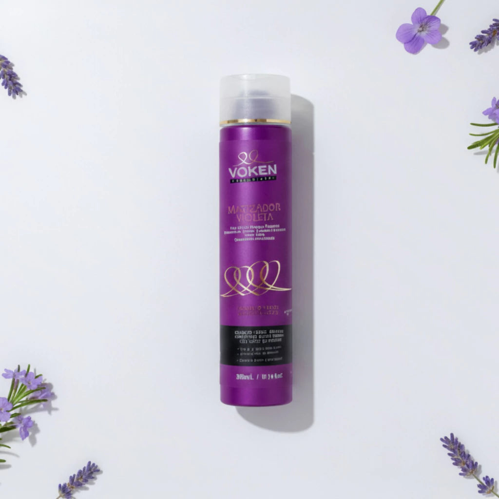 Condicionador Matizador e Desamarelador Violeta 300ml - Voken Cosméticos