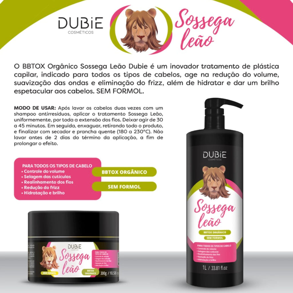 Sossega Leão Redutor de Volume Orgânico Dubie 300G na internet