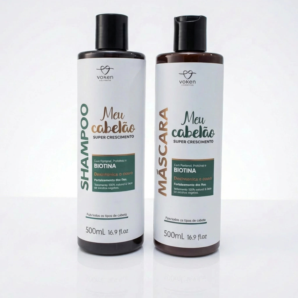 Kit Super Crescimento Capilar Shampoo + Máscara Meu Cabelão Dubie