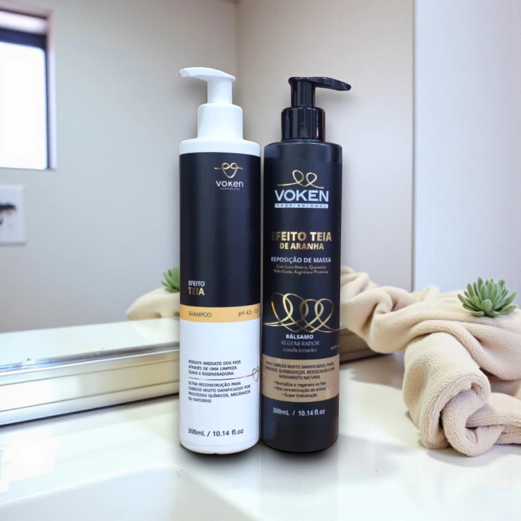 Shampoo + Balsamo Reconstrutora Efeito Teia
